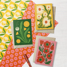 Load image into Gallery viewer, Forget Me Not | Modern-Retro Floral Reusable Greeting Card
