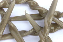Load image into Gallery viewer, MÆGEN Twist Taper Candles - 3 Pack - Mink