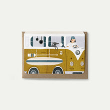 Load image into Gallery viewer, Yellow Campervan Card