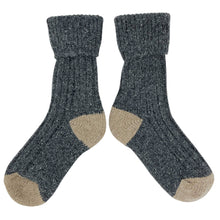 Load image into Gallery viewer, Unisex Recycled Silk Blend Ribbed Socks