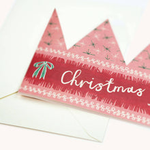 Load image into Gallery viewer, Christmas Fairy Party Hat Card