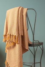 Load image into Gallery viewer, Recycled Cotton Striped Throw