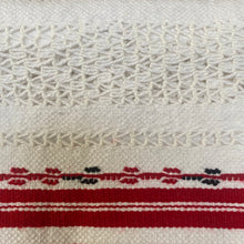 Load image into Gallery viewer, Small Tablecloth, Handwoven With Lace