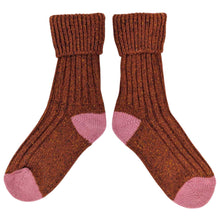 Load image into Gallery viewer, Unisex Recycled Silk Blend Ribbed Socks