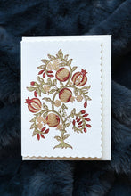 Load image into Gallery viewer, Block Printed Scarlet Card