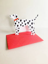 Load image into Gallery viewer, Loveheart Dalmatian Greeting Card