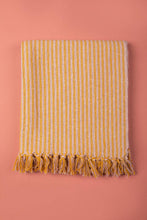 Load image into Gallery viewer, Recycled Cotton Striped Throw