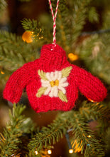 Load image into Gallery viewer, Hand Knitted & Embroidered Jumper - Tree Decoration