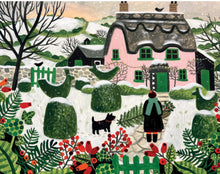 Load image into Gallery viewer, AGBI Christmas Card Pack - Pink Cottage And Snowy Topiary