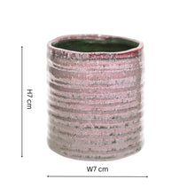 Load image into Gallery viewer, Chambray Reactive Glaze Ceramic Indoor Planter In Rose
