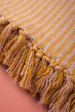 Load image into Gallery viewer, Recycled Cotton Striped Throw