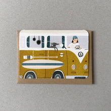 Load image into Gallery viewer, Yellow Campervan Card