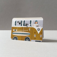 Load image into Gallery viewer, Yellow Campervan Card
