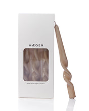 Load image into Gallery viewer, MÆGEN Twist Taper Candles - 3 Pack - Mink