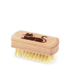 Load image into Gallery viewer, Wooden Travel Nail Brush - Cat & Dog