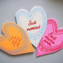 Load image into Gallery viewer, Best Mama Ever Cake Heart Card