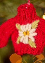 Load image into Gallery viewer, Hand Knitted & Embroidered Jumper - Tree Decoration