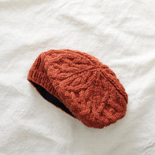 Load image into Gallery viewer, Cable Knit Wool Beret Hat