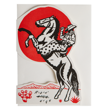 Load image into Gallery viewer, Ridin' High Cowboy | Cut-Out - Greeting Card