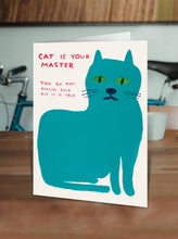 Load image into Gallery viewer, Card By David Shrigley - Cat Master