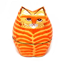 Load image into Gallery viewer, Kashmiri papier mâché Cat Trinket Box - Assorted Colours