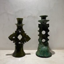 Load image into Gallery viewer, Tall Kite Shaped Tamagroute Candlestick - 24 cm