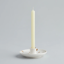 Load image into Gallery viewer, Candle Holder with Gold Brushmarks, 1/2"