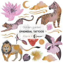Load image into Gallery viewer, Golden Garden Ephemeral Tattoos