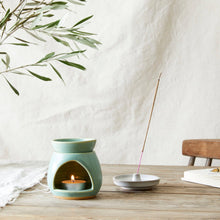 Load image into Gallery viewer, Round Stoneware Incense Stick Holder