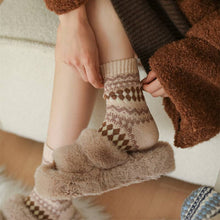 Load image into Gallery viewer, Fair Isle Design Thick Wool Socks
