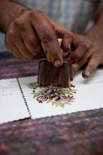 Load image into Gallery viewer, Block Printed Scarlet Card
