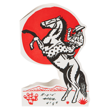 Load image into Gallery viewer, Ridin' High Cowboy | Cut-Out - Greeting Card