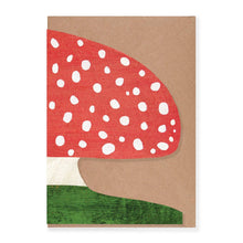 Load image into Gallery viewer, Red mushroom card