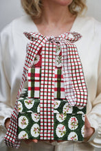 Load image into Gallery viewer, Block Printed Ribbon (3M) - Red & Green Gingham