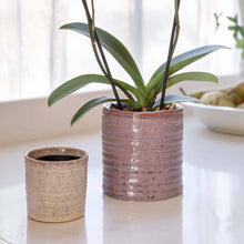 Load image into Gallery viewer, Chambray Reactive Glaze Ceramic Indoor Planter In Ivory
