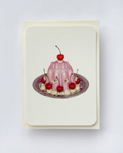 Load image into Gallery viewer, Rose Petal Cream Blancmange Card