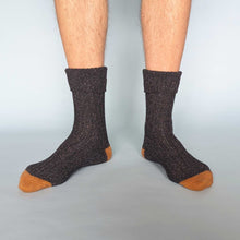 Load image into Gallery viewer, Unisex Recycled Silk Blend Ribbed Socks