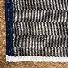 Load image into Gallery viewer, Handloom Place Mat - Navy & Jute