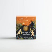 Load image into Gallery viewer, St. Eval - Gold Dipped Pillar Candle - Orange & Cinnamon