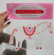 Load image into Gallery viewer, Paper Cut Out Decoration - Horse - Printed Peanut