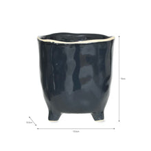Load image into Gallery viewer, Footed Positano Pots - Ink