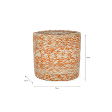 Load image into Gallery viewer, Woven Basket - Pumpkin & Natural Jute,  lined