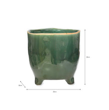 Load image into Gallery viewer, Footed Positano Pots - Green