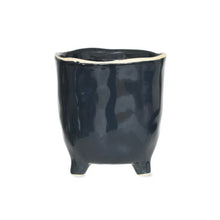 Load image into Gallery viewer, Footed Positano Pots - Ink