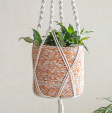 Load image into Gallery viewer, Woven Basket - Pumpkin & Natural Jute,  lined