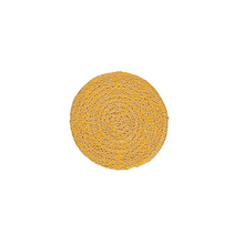 Load image into Gallery viewer, Hand Woven Circular Coasters - Indian Yellow