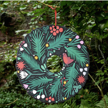 Load image into Gallery viewer, Paper Cut Out Winter Wreath