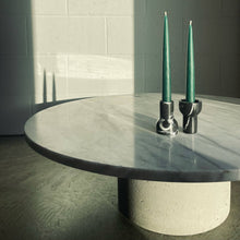 Load image into Gallery viewer, Green Marble Tealight and Taper Candle Holder

