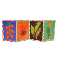 Vegetable Patch concertina card
