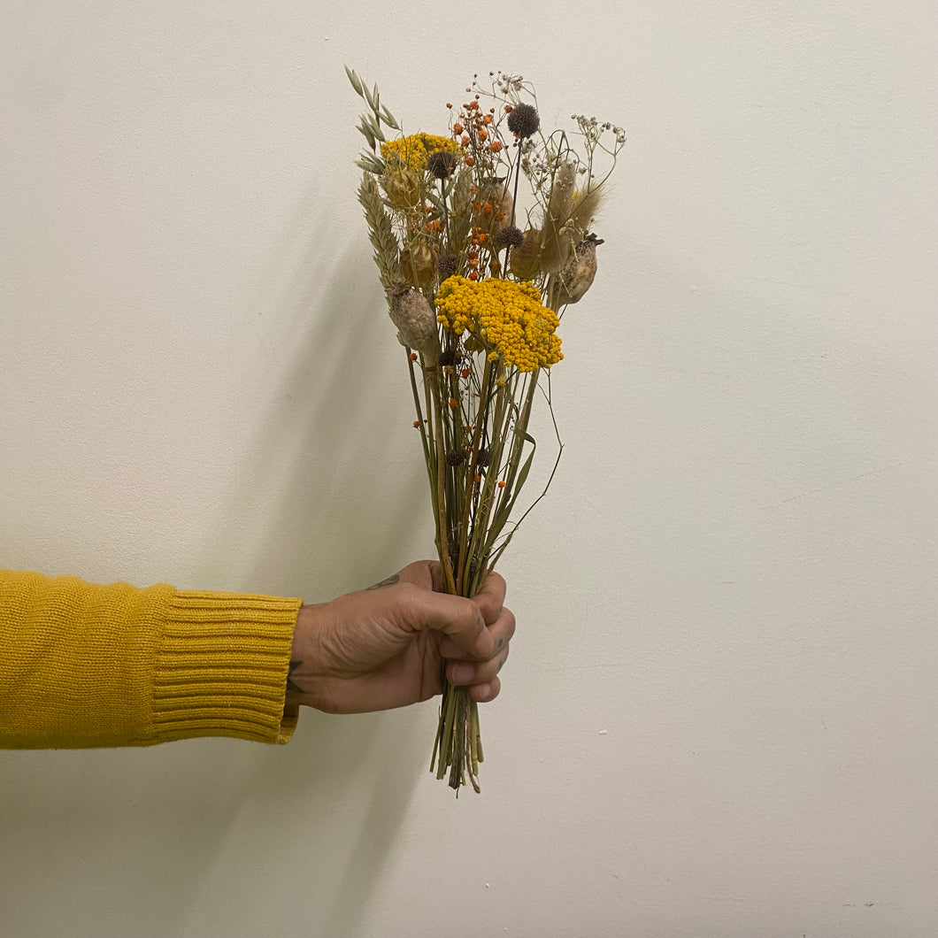 Dried Flower Bunch - Yellows